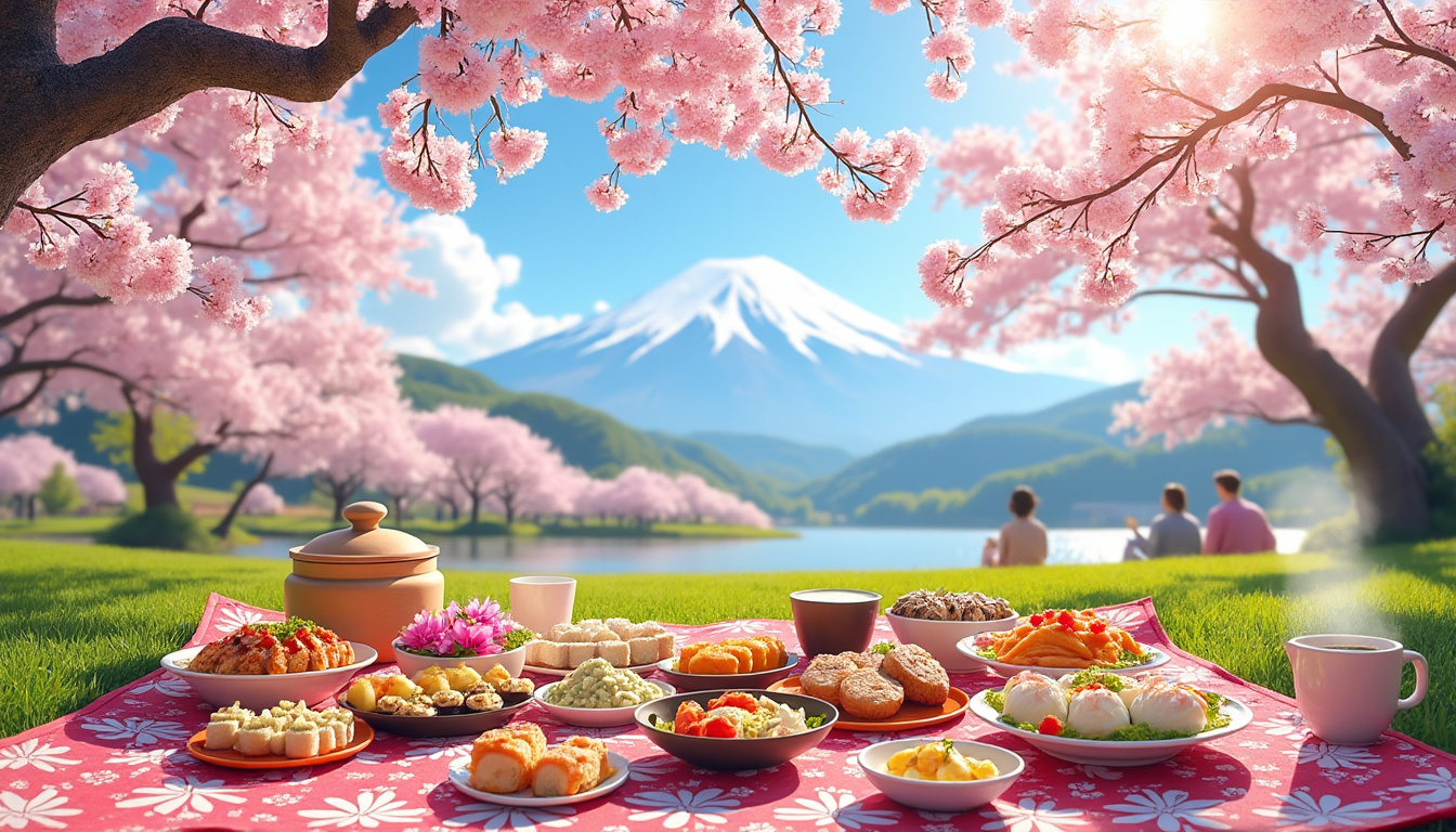 plongez dans l'univers enchanteur du hanami, une célébration japonaise marquant la beauté éphémère des cerisiers en fleurs. découvrez les délices culinaires qui accompagnent cette fête emblématique, des mets traditionnels aux douceurs printanières, pour une expérience sensorielle unique et savoureuse.