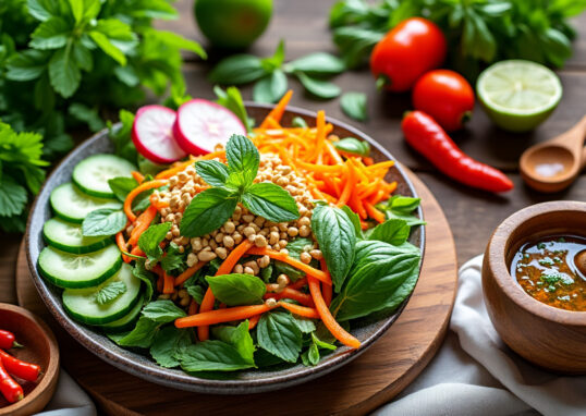 découvrez l'univers des salades vietnamiennes, un véritable festival de fraîcheur et de saveurs exquises. apprenez à préparer ces plats colorés et équilibrés, alliant légumes croquants, herbes parfumées et sauces délicates pour une explosion de goûts!