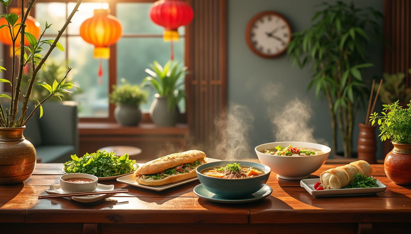 À quelle heure mangent les Vietnamiens ? 1 découvrez les horaires de repas traditionnels au vietnam et explorez les habitudes culinaires des vietnamiens. apprenez à quelle heure ils prennent le petit-déjeuner, le déjeuner et le dîner, et plongez dans la richesse de leur culture alimentaire.