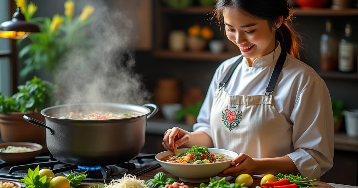 découvrez les secrets d'une recette de pho authentique avec notre guide complet. apprenez les étapes et techniques essentielles de la cuisine vietnamienne pour réaliser ce plat emblématique chez vous.