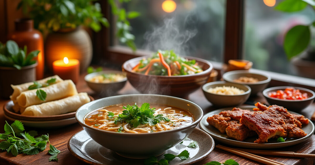 découvrez les délices de la cuisine traditionnelle vietnamienne à travers un aperçu des plats emblématiques, des ingrédients frais et des techniques de préparation qui font la renommée de la gastronomie du vietnam. un voyage culinaire riche en saveurs et en couleurs.