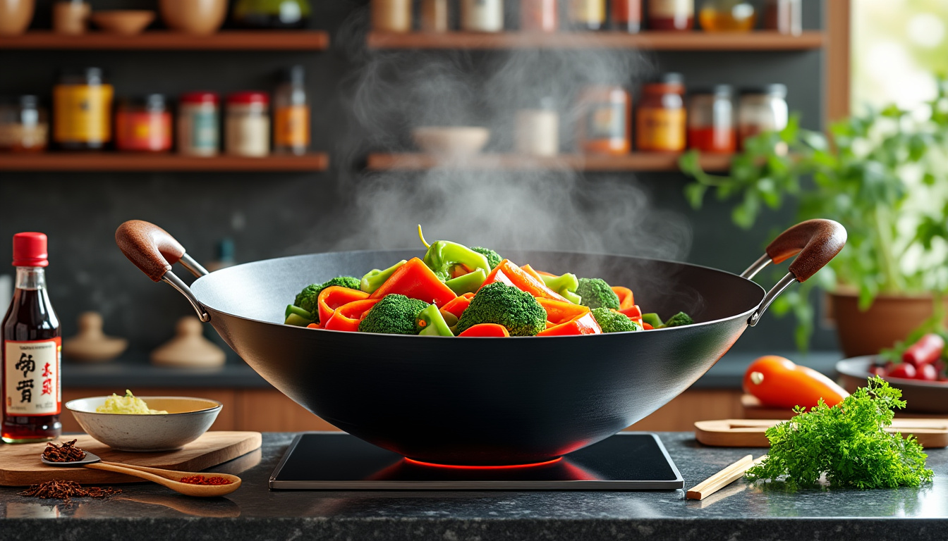 Comprendre le wok : définition et usages en cuisine 2 découvrez le wok, cet ustensile incontournable de la cuisine asiatique. apprenez sa définition, ses différents usages et comment l'intégrer facilement dans vos plats pour une cuisson saine et savoureuse.