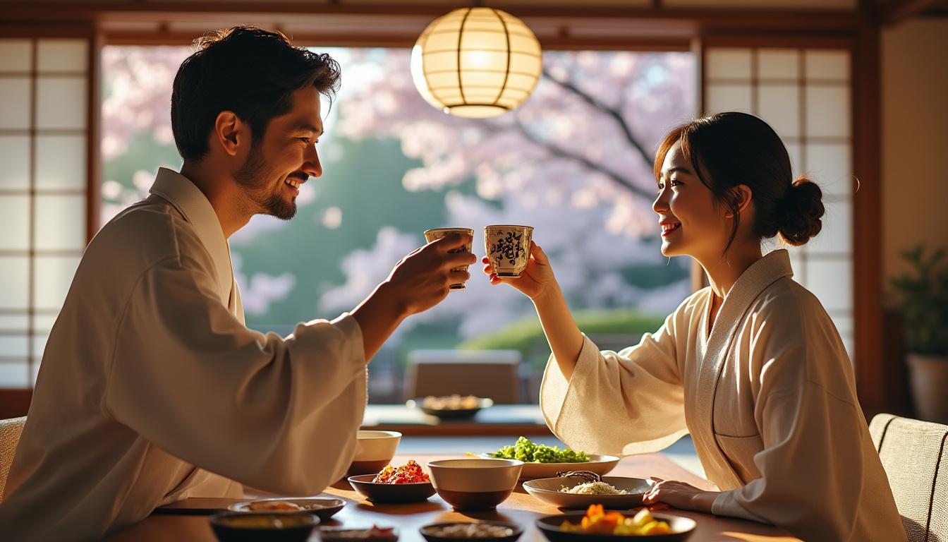 Kanpai : définition et origine du terme japonais 2 découvrez la signification et l'origine du terme japonais 'kanpai'. plongez dans cette tradition festive qui célèbre le partage et la convivialité, tout en apprenant comment ce mot symbolise la joie d'un toast à travers la culture japonaise.