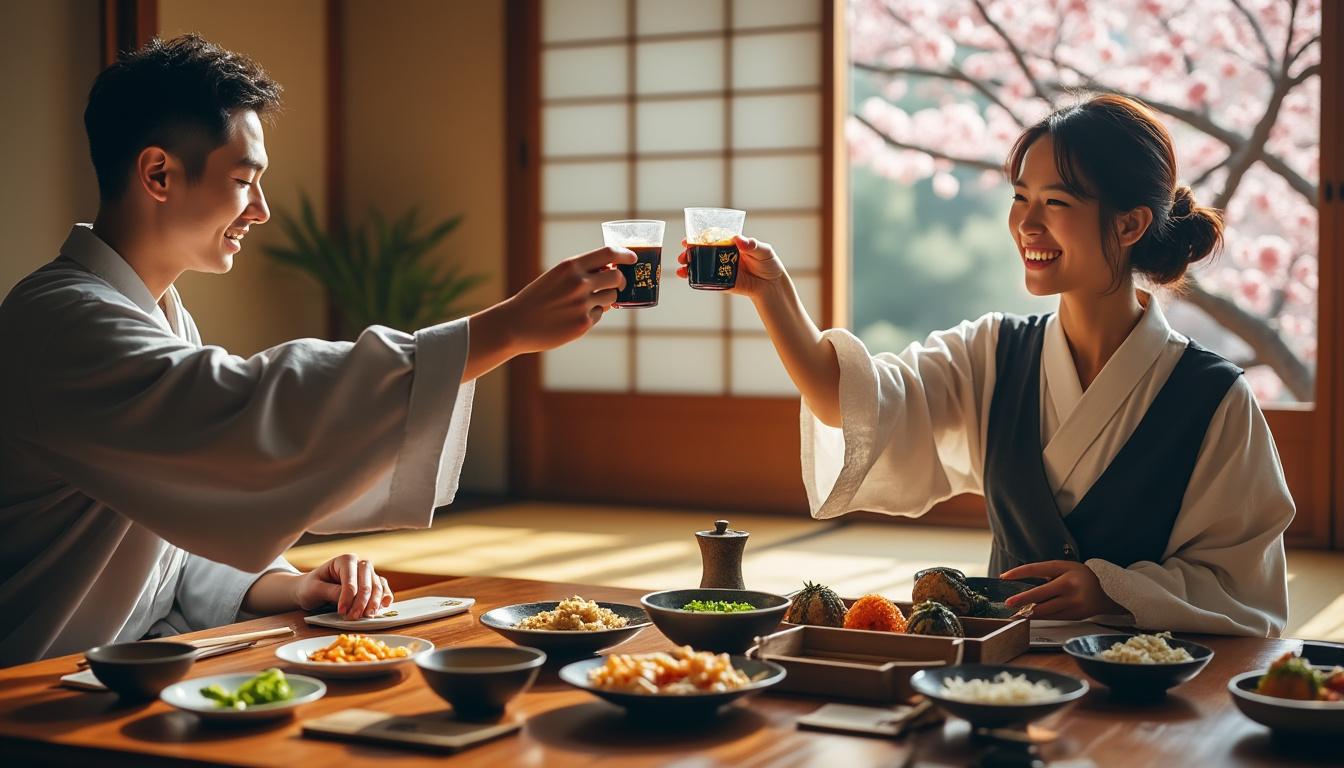 Kanpai : définition et origine du terme japonais 1 découvrez la définition et l'origine du terme japonais 'kanpai'. plongez dans l'univers culturel nippon et apprenez comment cette expression emblématique est utilisée pour célébrer les moments de convivialité autour d'un verre.