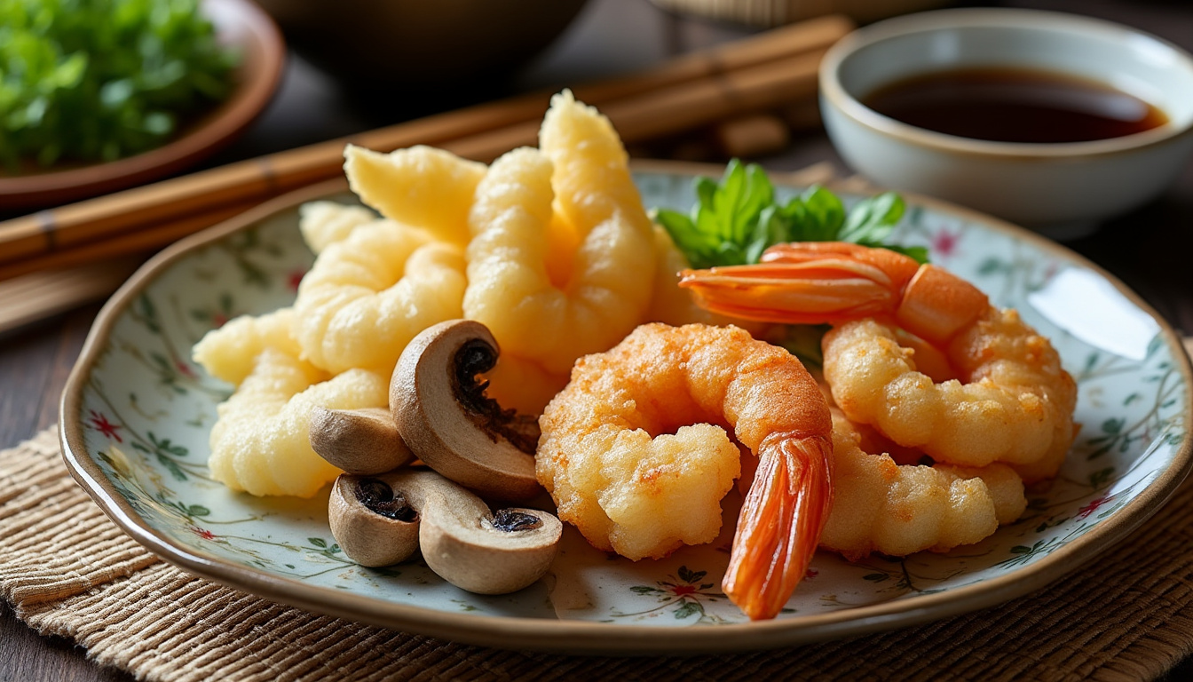 Qu'est-ce que le tempura ? Définition et origines de cette spécialité japonaise 2 découvrez le tempura, une délicieuse spécialité japonaise. dans cet article, nous vous dévoilons sa définition, ses origines et ce qui en fait un plat si apprécié à travers le monde. plongez dans l'univers culinaire du japon et savourez les secrets du tempura.
