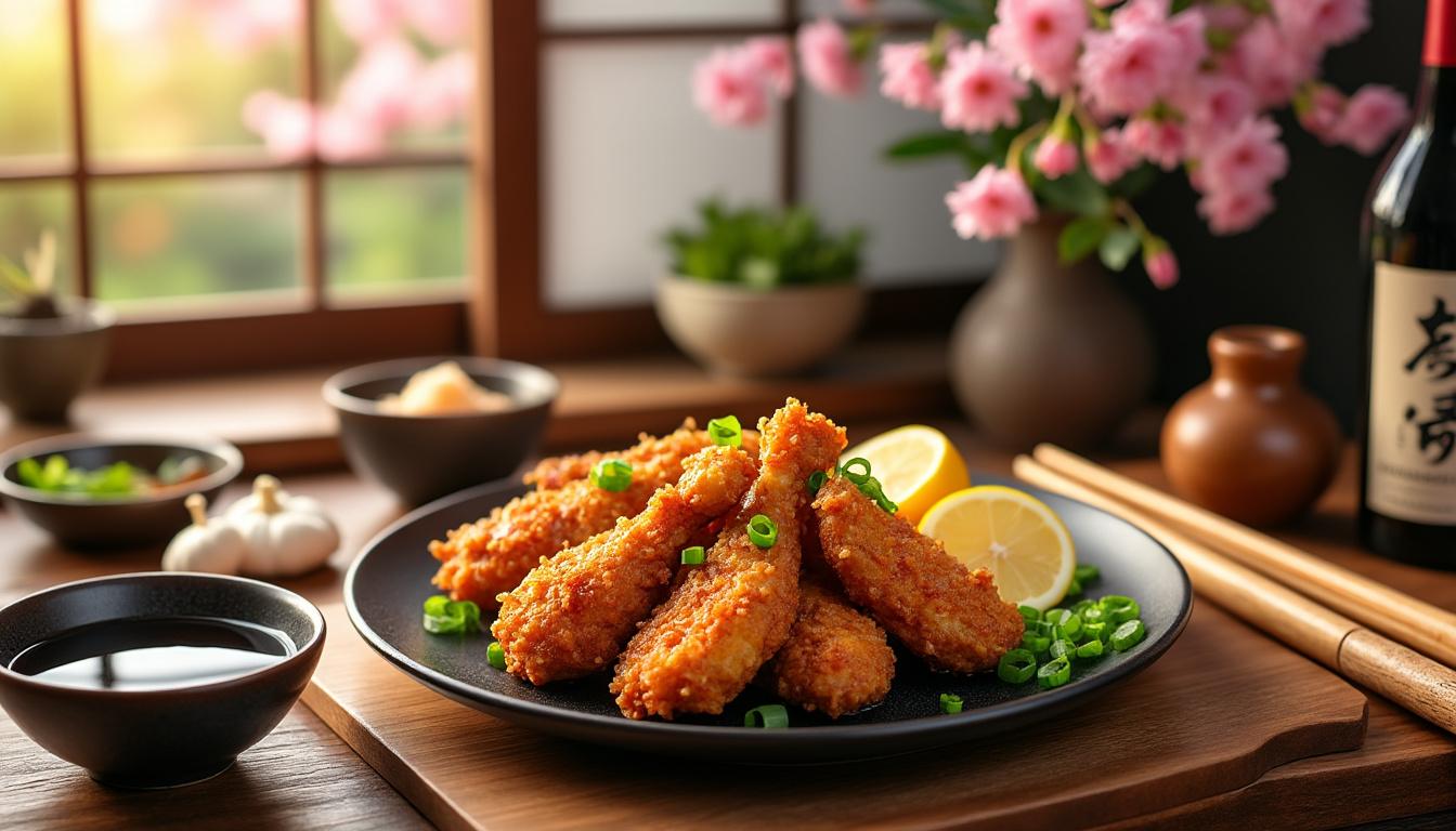 découvrez l'histoire fascinante du poulet karaage, un plat emblématique japonais, et apprenez à le préparer chez vous avec des conseils pratiques et des astuces pour un résultat savoureux et croustillant.