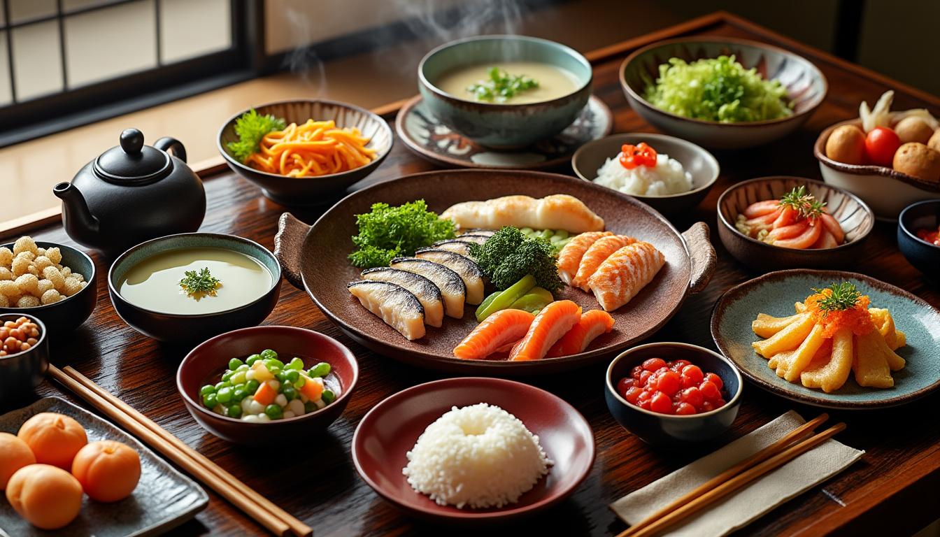Que mangent les japonais le soir : un aperçu des traditions culinaires 2 découvrez les traditions culinaires du japon le soir, des plats emblématiques aux rituels de repas en famille. plongez au cœur de la gastronomie japonaise et explorez les saveurs qui font la richesse des dîners nippons.