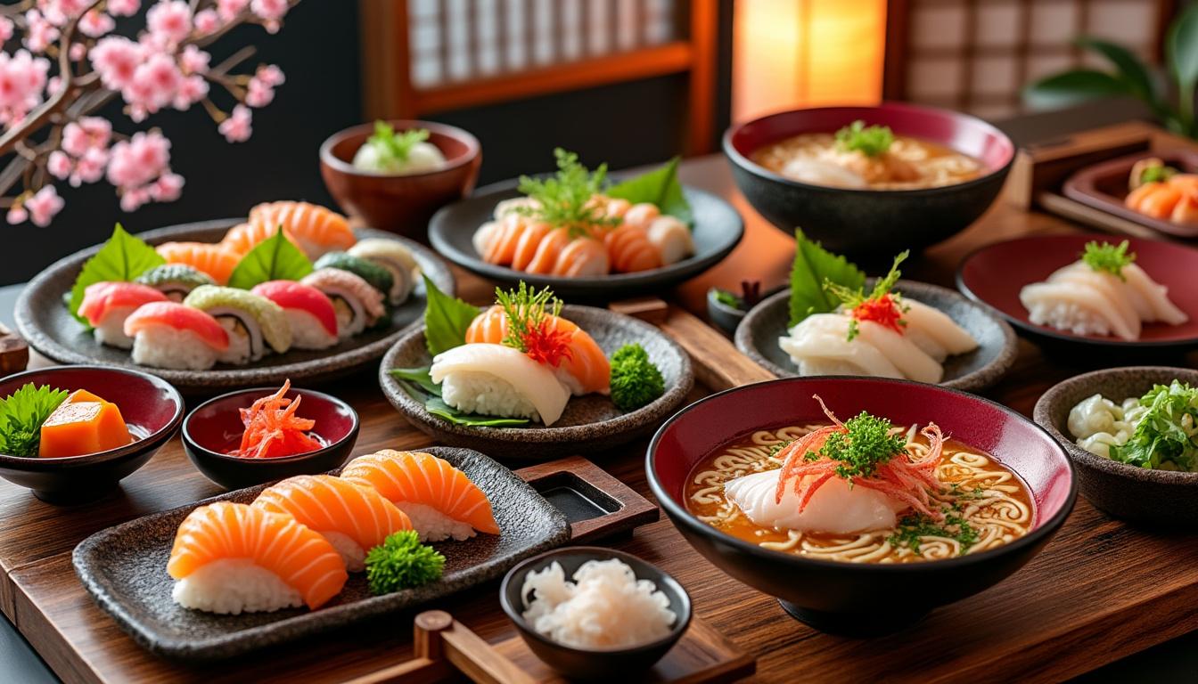 Découverte des saveurs de la cuisine japonaise 1 explorez les délices de la cuisine japonaise avec notre guide complet sur les saveurs authentiques et les plats emblématiques. découvrez l'harmonie des ingrédients et l'art de la présentation qui font de chaque repas une expérience unique.