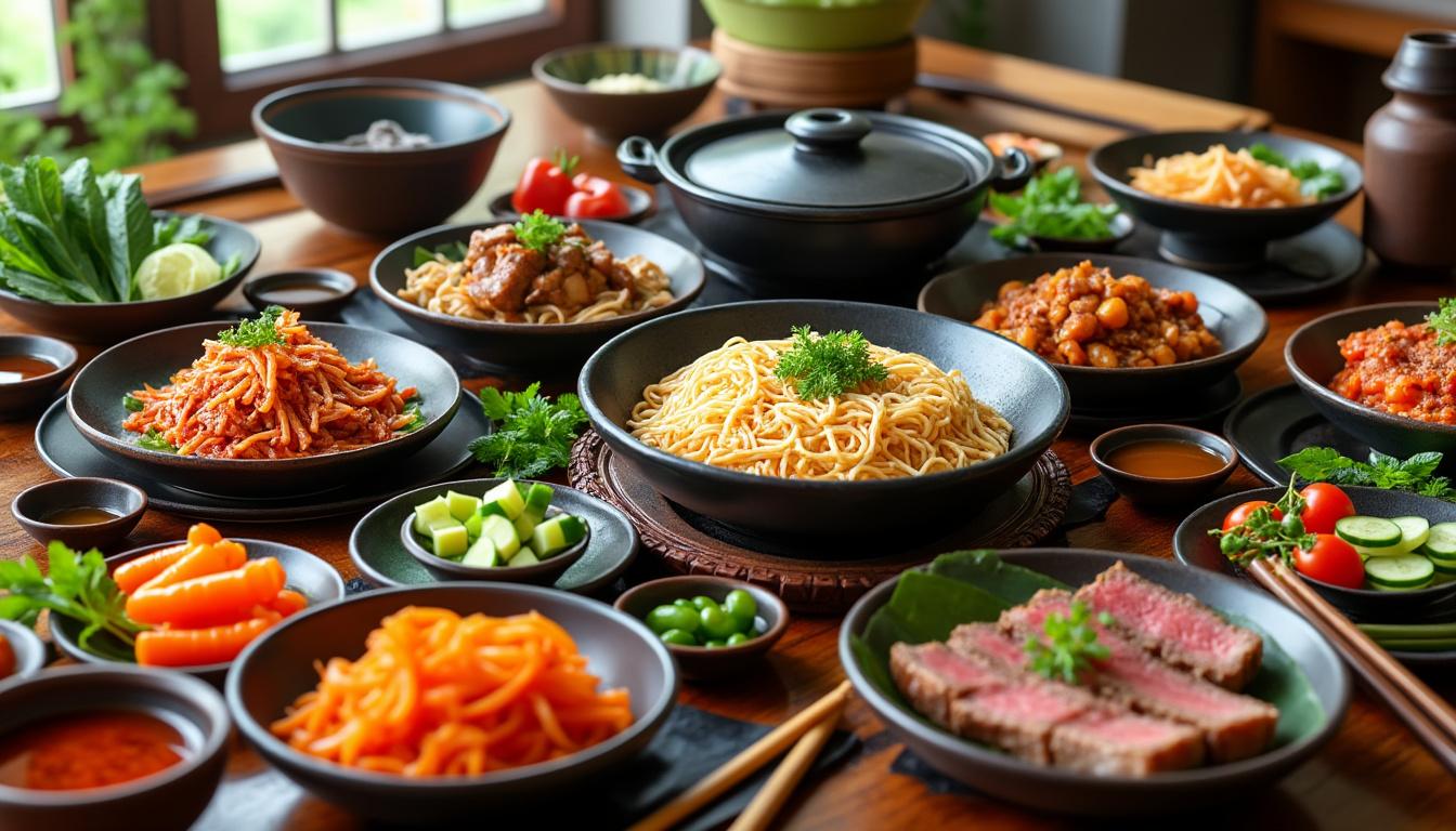 Découverte des saveurs uniques de la cuisine coréenne 2 explorez les saveurs uniques de la cuisine coréenne à travers un voyage culinaire riche en traditions. découvrez des plats authentiques, des ingrédients frais et des recettes emblématiques qui éveilleront vos sens et vous plongeront dans la culture coréenne.