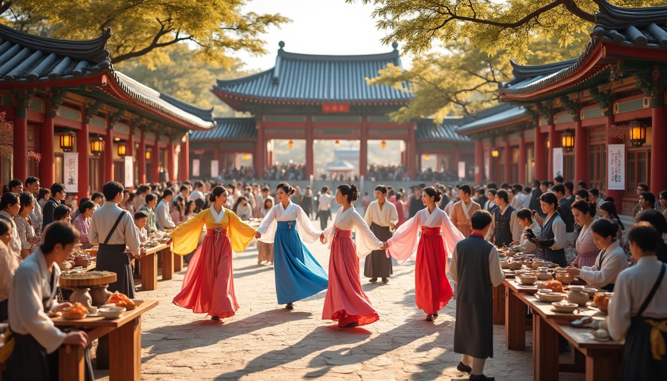 Découverte des traditions et coutumes de la culture coréenne 1 explorez les richesses de la culture coréenne à travers ses traditions et coutumes fascinantes. découvrez les pratiques ancestrales, les festivals colorés et la gastronomie unique qui donnent vie à cette culture dynamique et renommée.