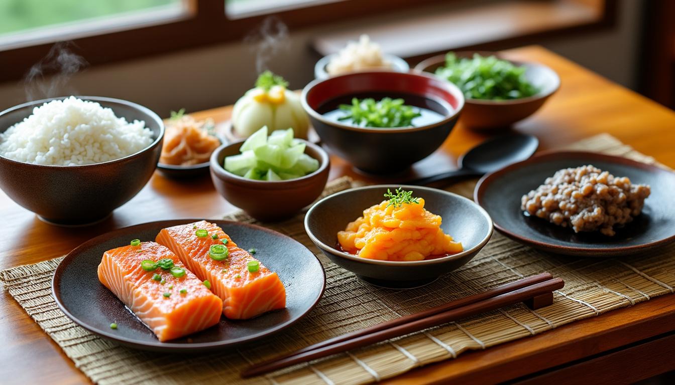 Que mangent les japonais le matin : un aperçu de leurs petits déjeuners traditionnels 1 découvrez les traditions matinales des japonais à travers un aperçu de leurs petits déjeuners typiques. explorez les plats savoureux et équilibrés qui composent le premier repas de la journée au japon, alliant authenticité et bien-être.