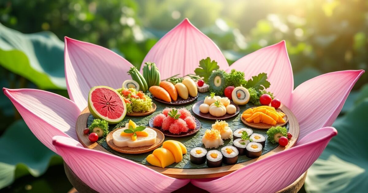 découvrez les délices culinaires du lotus ! explorez une variété de plats savoureux et sains, inspirés par la cuisine asiatique, qui raviront vos papilles. que vous soyez adepte de la cuisine végétale ou amateur de saveurs exotiques, trouvez des idées pour égayer vos repas au quotidien.