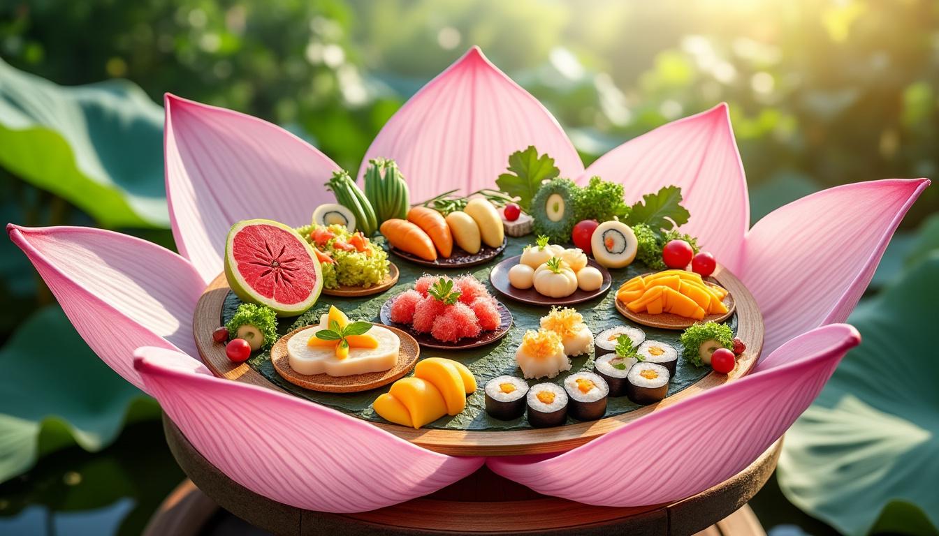 découvrez les délices culinaires du lotus ! explorez une variété de plats savoureux et sains, inspirés par la cuisine asiatique, qui raviront vos papilles. que vous soyez adepte de la cuisine végétale ou amateur de saveurs exotiques, trouvez des idées pour égayer vos repas au quotidien.